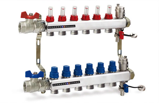 Colector de suelo radiante